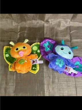 Ganz Webkinz Zoola WE000601 Zane WE000696 Plush Stuffed Animal NO CODE Preowned